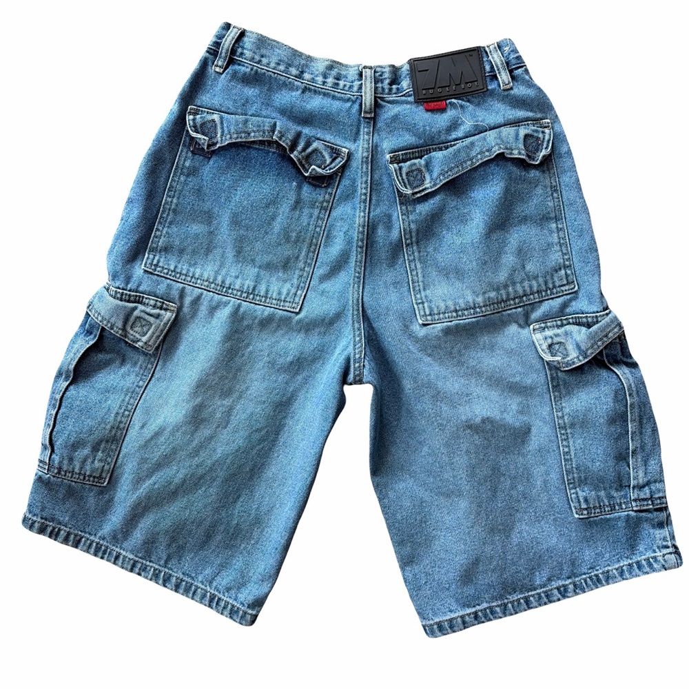 Bugle Boy Blue Cargo Shorts - Picture 2 of 5